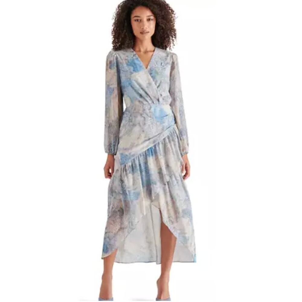 NWT Steve Madden Renata Dress Midi Print Boho Snakeskin Animal